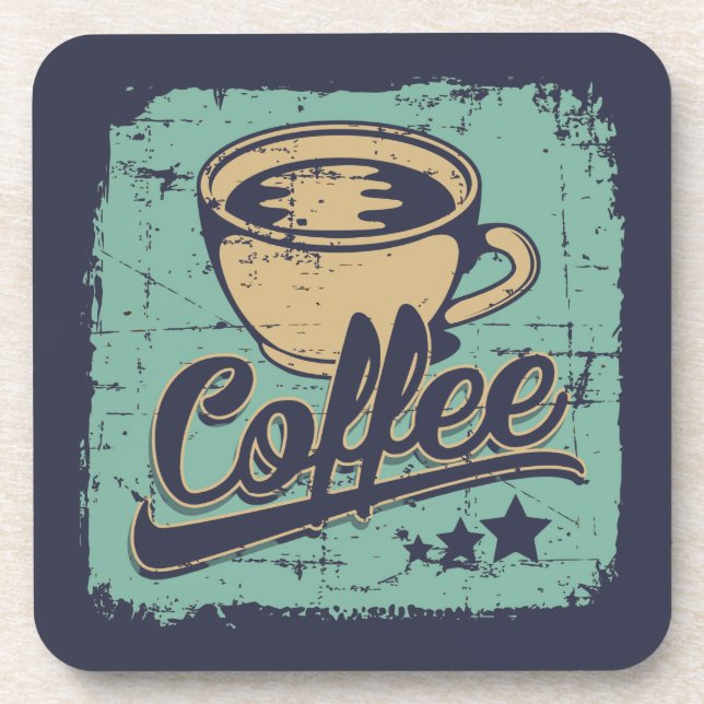 Vintage Brew Elegance Beverage Coaster (Front)