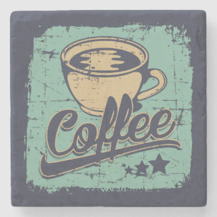 Vintage Brew Elegance Stone Coaster