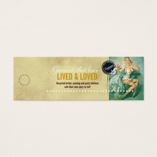Vintage Bridal Fashions - Merchandise Price Tag Business Cards