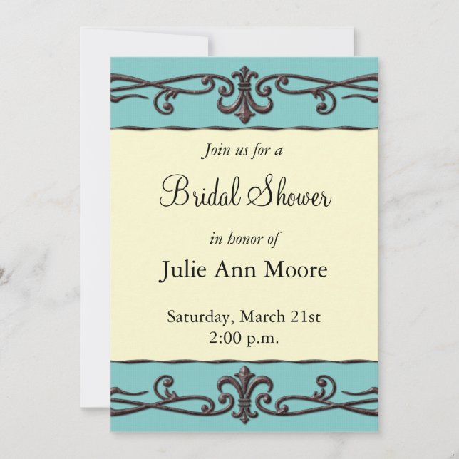 Vintage Bridal Shower Invitation (Front)
