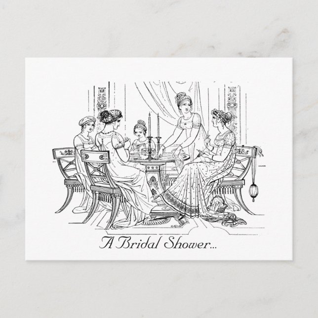 Vintage Bridal Shower Invitation (Front)