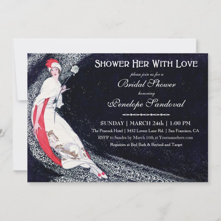 Vintage Bridal Shower Invitations Zazzle
