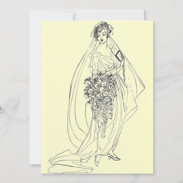 vintage bridal shower invite (Front)