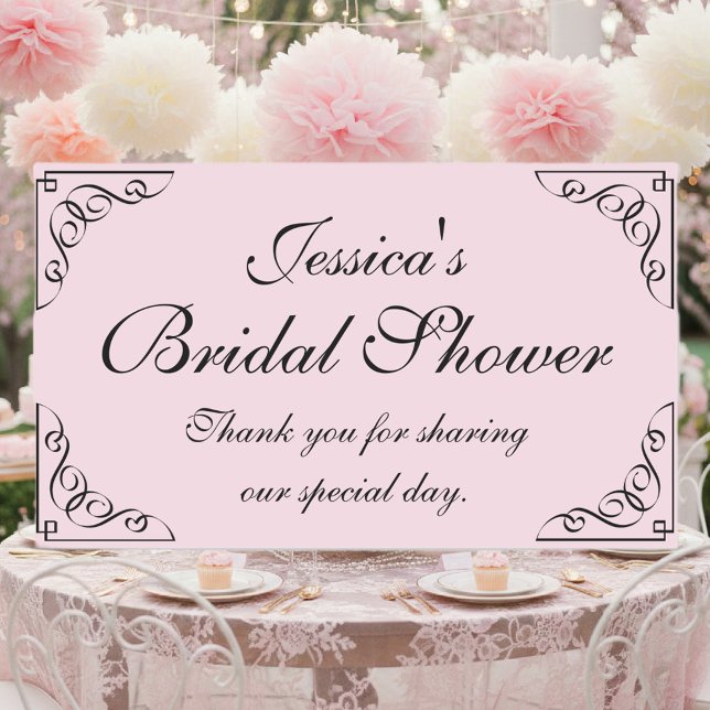 Vintage bridal shower party favor stickers (Elegant bridal shower stickers)