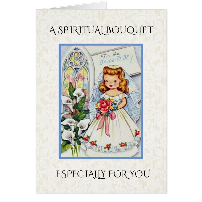 Vintage Bridal Shower Spiritual Bouquet (Front)