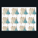 Vintage Bridal Wrapping Paper<br><div class="desc">Vintage 1950s style bridal wrapping paper</div>