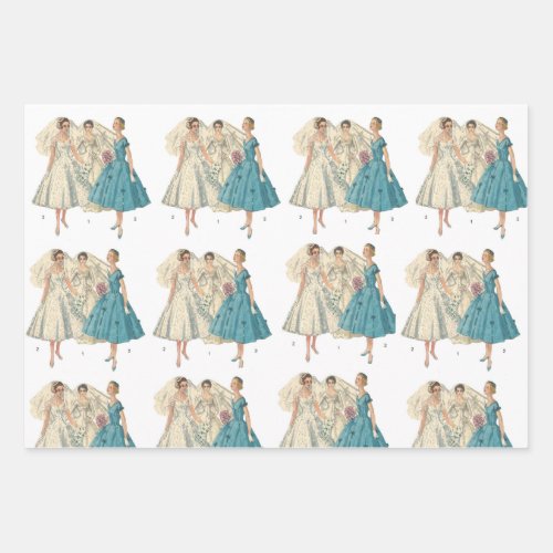 Vintage Bridal Wrapping Paper