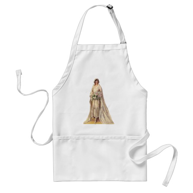 Vintage Bride Adult Apron (Front)