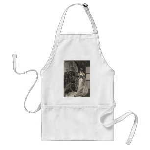 Vintage Bride, Bridal Portrait with Photographer Adult Apron