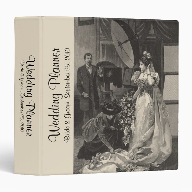 Vintage Bride, Bridal Portrait with Photographer Binder (Front/Spine)