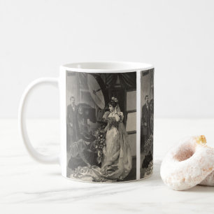 Vintage Bride, Bridal Portrait with Photographer Coffee Mug