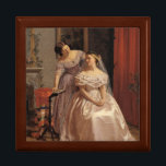 Vintage Bride, Bridesmaid, Maid of Honor Gift Keepsake Box<br><div class="desc">This item features an 1859 painting titled "Bruden smykkes af sin veninde", or in English "The Bride is Embellished by her girl friend" by Henrik Olrik. This would make a wonderful Bridesmaid or Maid of Honor gift. Also makes a great gift to be given TO a bride from a sister,...</div>