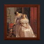 Vintage Bride, Bridesmaid, Maid of Honor Gift Keepsake Box<br><div class="desc">This item features an 1859 painting titled "Bruden smykkes af sin veninde", or in English "The Bride is Embellished by her girl friend" by Henrik Olrik. This would make a wonderful Bridesmaid or Maid of Honor gift. Also makes a great gift to be given TO a bride from a sister,...</div>