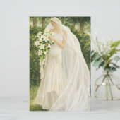 Vintage Bride budget invitation (Standing Front)