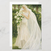 Vintage Bride budget invitation (Front/Back)