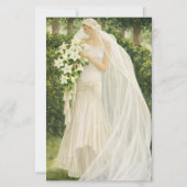 Vintage Bride budget invitation (Front)