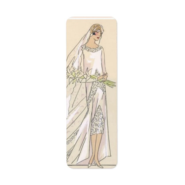 Vintage bride label (Front)