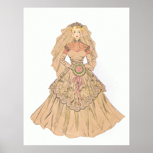 Vintage Bride Poster (Front)