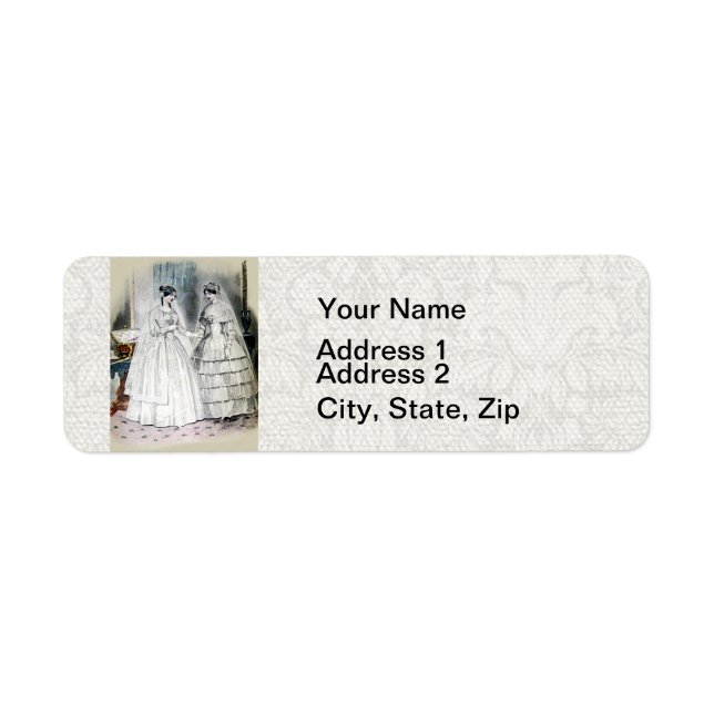 Vintage Bride Wedding Dress Label (Front)