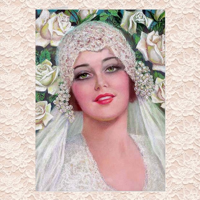 Vintage Bride with Roses Cards (Creator Uploaded)