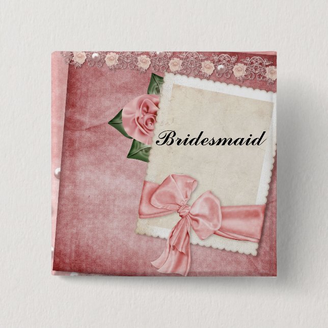 Vintage Bridesmaid Pin (Front)