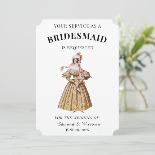 Vintage Bridesmaids Invitation