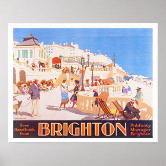 Vintage Brighton Travel poster