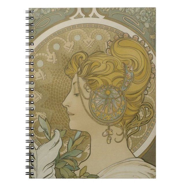 Vintage Brigid Celtic Fire Goddess Notebook (Front)