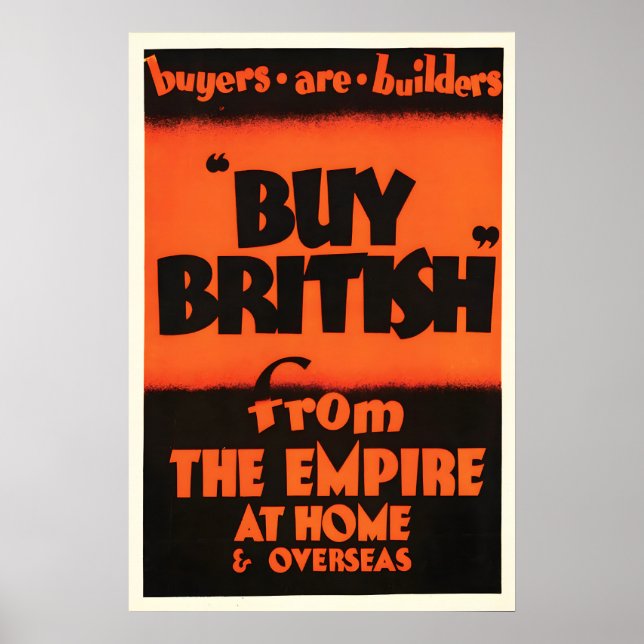 Vintage British Empire Poster – Britain Wall Art (Front)