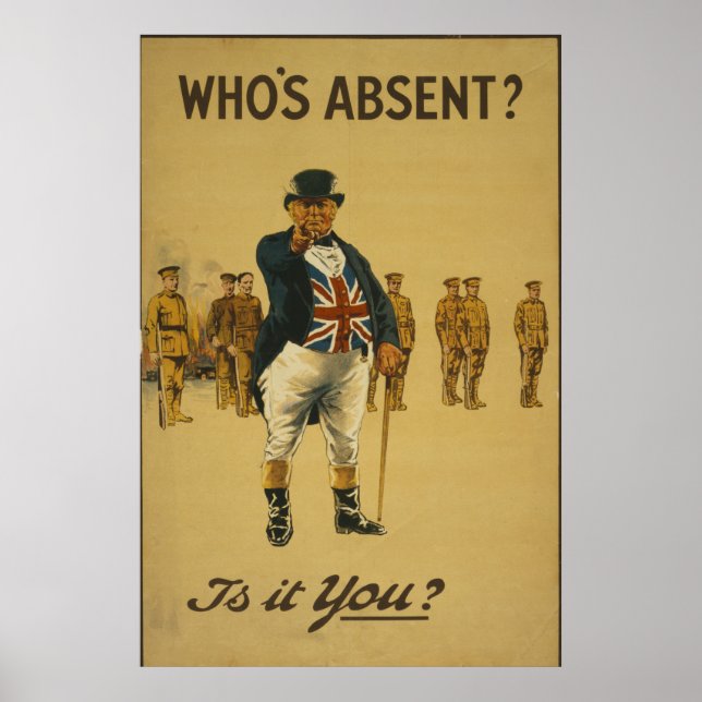 Vintage British Enlistment poster (Front)