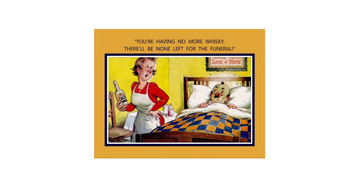 Téléchargement gratuit Images Vintage British Humour No More Whisky Postcard Zazzle Com dernière par