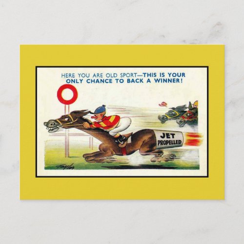 Vintage British humour old sport winner Postcard
