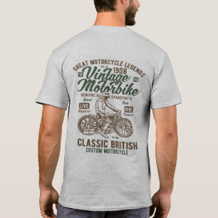 Vintage British Motorbike Cafe Racer T-Shirt
