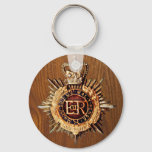 Vintage British Police Officer cap badge E&amp;R Keychain