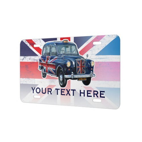 Vintage British Taxicab License Plate