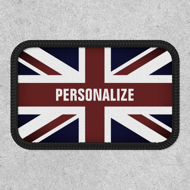 Vintage British Union Jack flag uniform Patch (Front)