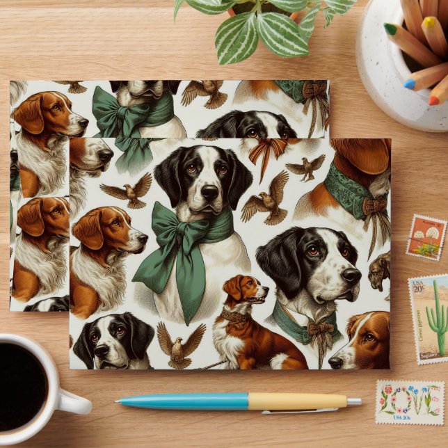 Vintage Brittany Seamless Envelope (Desk)