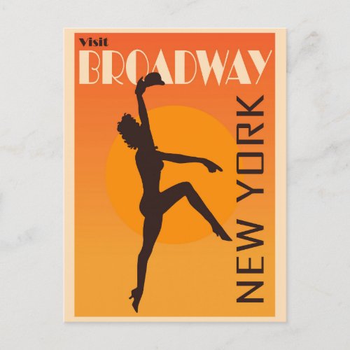 Vintage Broadway New York City Travel Postcard