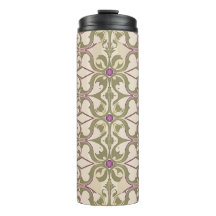 Vintage Brocade Jewel Pattern Tumbler
