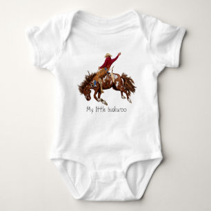 Vintage bronco rider baby bodysuit