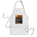 Vintage Brook Trout Fish Fisherman, Sports Fishing Adult Apron