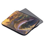 Vintage Brook Trout Fish Fisherman, Sports Fishing Laptop Sleeve