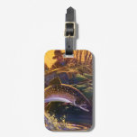 Vintage Brook Trout Fish Fisherman, Sports Fishing Luggage Tag