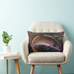 Vintage Brook Trout Fish Fisherman, Sports Fishing Lumbar Pillow