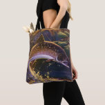 Vintage Brook Trout Fish Fisherman, Sports Fishing Tote Bag