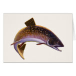 Vintage Brook Trout Fish, Sports Fishing Fisherman