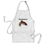 Vintage Brook Trout Fish, Sports Fishing Fisherman Adult Apron