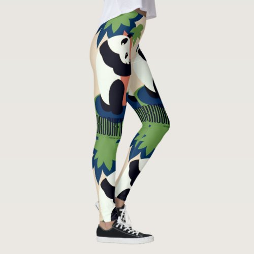 Vintage Brookfield Zoo art leggings