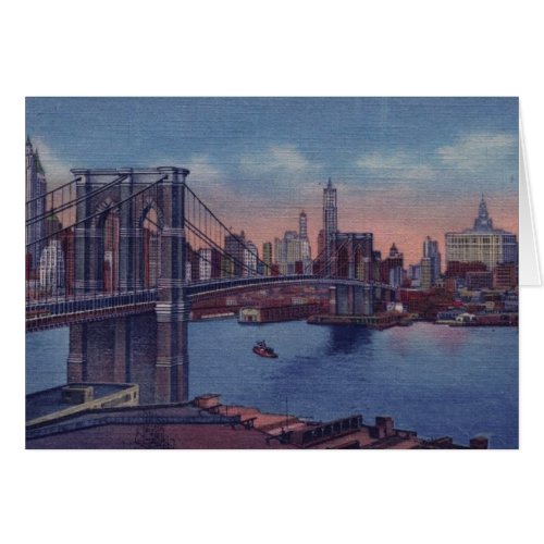 Vintage Brooklyn Bridge