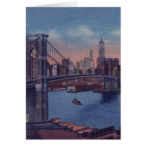 Vintage Brooklyn Bridge